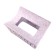 Solomeya hair crab, from natural wheat, square, lilac color