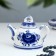 Bell "Teapot", h = 9.5 cm, gzhel