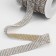 Thermocleic rhinestones, width - 15 mm, 4.5 ± 0.5 m, silver color