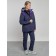 Ski costume female winter, size 50, dark blue color