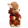 Decorative souvenir from natural materials "Belchok in a fur coat" 15 × 21 × 22 cm