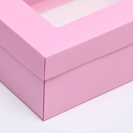 Folding box "Pink", with a window 21 x 15 x 7 cm-2