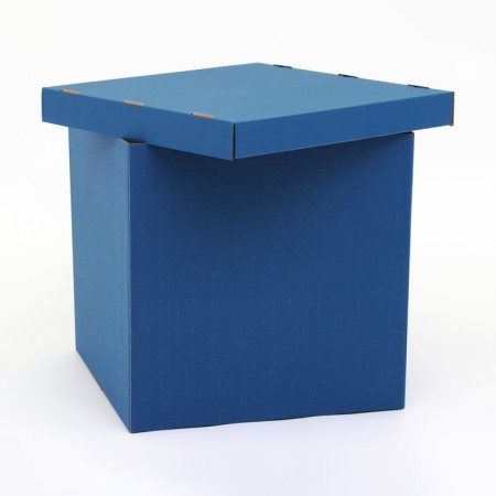 Box for balloons, blue 60 x 60 x 60 cm-4