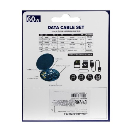 Charging 5 in 1, Type-C/Type-C cable, Type-C/Microusb, Type-C/Lightning adapters-16