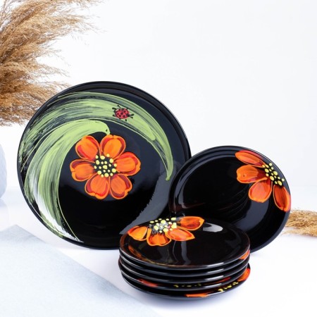 Set for pancakes "Pskovsky" 6x16cm / 1x24cm, ladybug