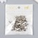 Brads for creativity metal "silver" set of 50 pcs 1.9 cm