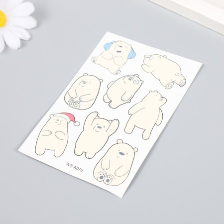 Tattoo on the body Color "Funny Bear" 12x7.5 cm-1