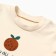 T -shirt with DL. Sleeve Kroshka I oranges p. 62-68, milk