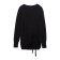 Female jumper with decorative assembly Conte Elegant, Size S, Black color