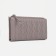 Women's wallet on the button, gray color