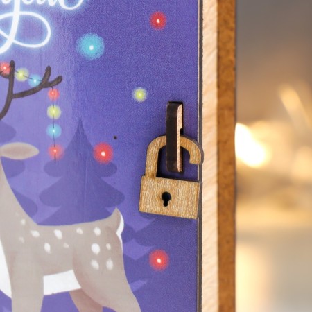 New Year's Building Broke "Deer" 14x12x5 cm-2