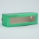 Makarun box, confectionery packaging "Green", 18 x 5.5 x 5.5 cm