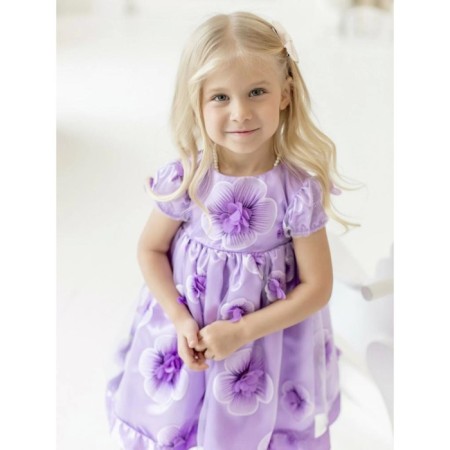 Dress "Flora", height 92 cm, lilac color-1