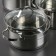 Set of pan "Alta", 3 subjects: 2.2 l, 3.2 l, 4.2 l, glass covers, induction