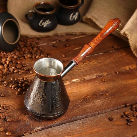 Turk for coffee copper "Grapes", 0.4 liters