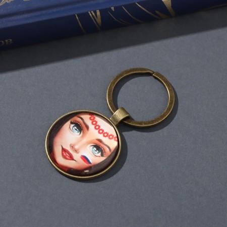 Set of keychain and icon "Russian beauty" 6x11 cm-2