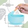Baby plate on a suction cup, spoon, crush me, blue color