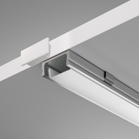 Aluminum profile LED Strip Alm001S-2M, 200x1.5x0.6 cm, silver color-1