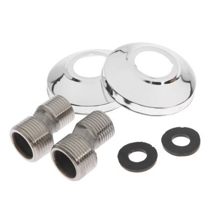Bath mixer Zein ZC2049, pouring 40 cm, 35 mm cartridge, with shower set, chrome-9