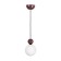 Lamp "ALVA" G9 40W Red 12x12x18-118 cm