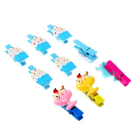 A set of decorative clothespins "Sweet World" 9 pcs.-1