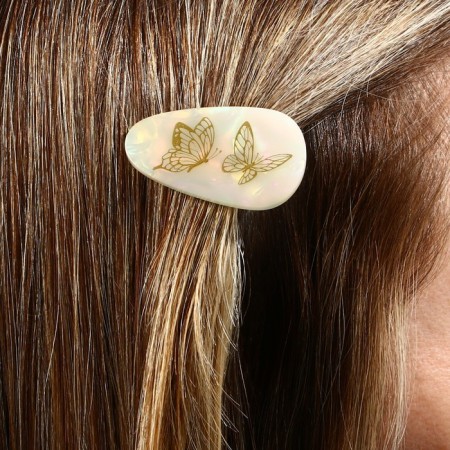 Hair clip acrylic halting "tenderness", mix, 4 x 2 cm-5