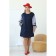 Women's dress, size 62, blue color