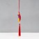 Suspension-Sasha Textile "Dragon" red 2x7.5x24 cm