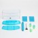 Aquarium set is three -section, with LED backlight, 2.55 l, blue