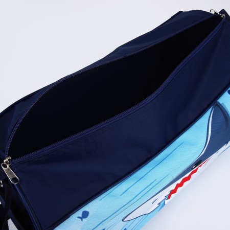 Children's sports bag for the boy "Shark", 40x21x24cm, blue color-5