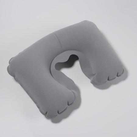 Pillow for neck is road, inflatable, 42 × 27 cm, gray color-1