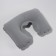 Pillow for neck is road, inflatable, 42 × 27 cm, gray color