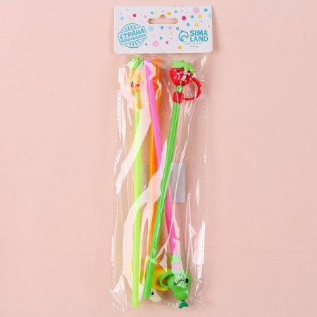 Plot tubes "Fruit", 4 pcs., Mix colors-2