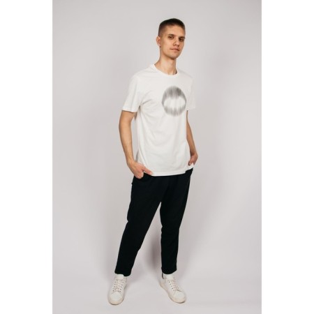 Male T -shirt, size 50, milk color