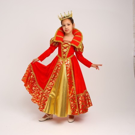 Carnival costume "Queen": dress, crown, p. 40, height 146-152 cm