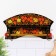 Shelf for towels, hohloma