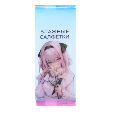 Wet napkins "anime" universal, with cotton, 8 pcs-3