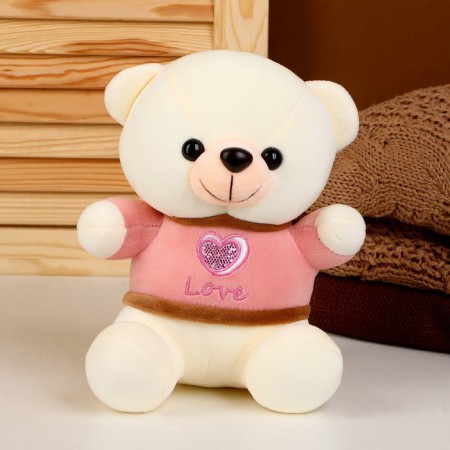 Soft toy "Trick in a T -shirt", white color-1