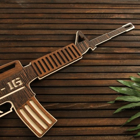 Souvenir wooden machine "M16", small-7