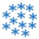 Decor "Snowflakes" on an adhesive basis, set of 12 pcs.