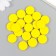 Beads for creativity wood "flat circle" set 20 pcs yellow 0.4x1.5x1.5 cm