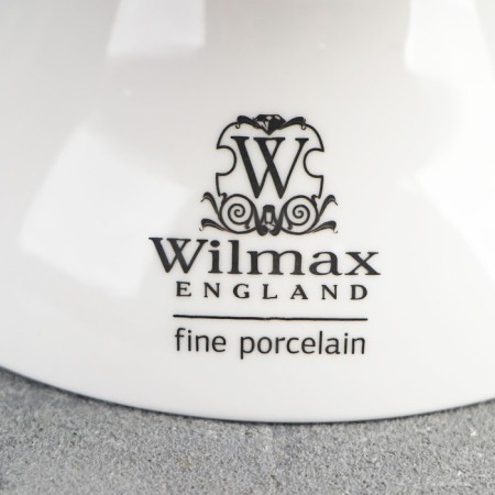 Porcelain vase for fruit Wilmax Olivia, 24 × 11.5 cm, white color-4