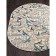Oval Merinos Sofit carpet, size 80x150 cm, color Light Cream