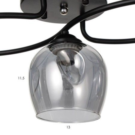 Люстра 2775/3 E27 40Вт черный 45х28х25 см BayerLux-3