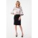Female dress, size 42, black color, white