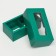 Folding box for 2 sweets, 10.5 x 5.5 x 3.5 cm, emerald