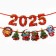 Гирлянда на ленте "2025", дл. 100 см