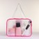 Lightning cosmetic bag, raspberry color