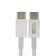 BYZ BC-020, Type-C cable-Type-C, 18 W, 1 m, PVC braid, white