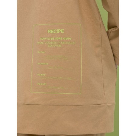 Women's sweatshirt, size l, sandy color-5
